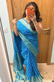 Bandhani Chanderi Saree