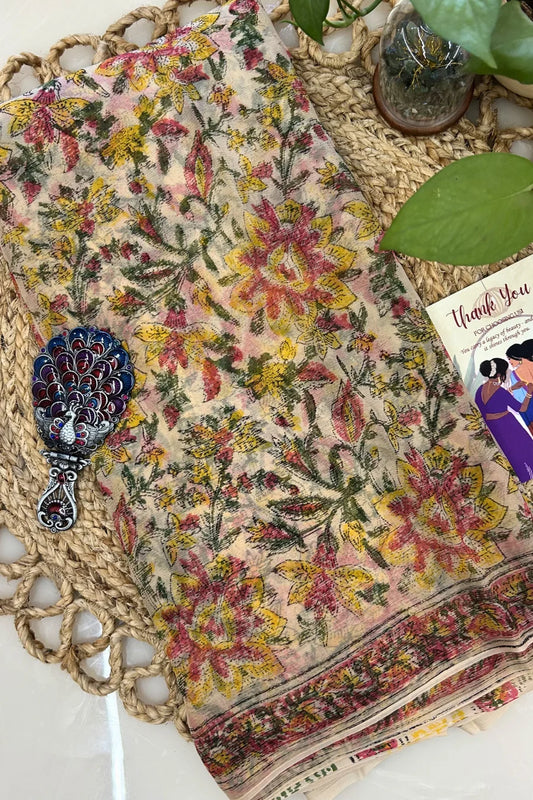 Kesar Bagh Chiffon Saree