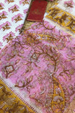 Fiza Pink Hand Block Print Suit