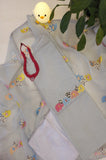 Misty Blue Embroidered Kota Suit
