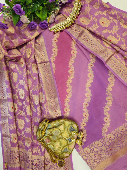 Rangkaat Pure Katan Silk Suit Set