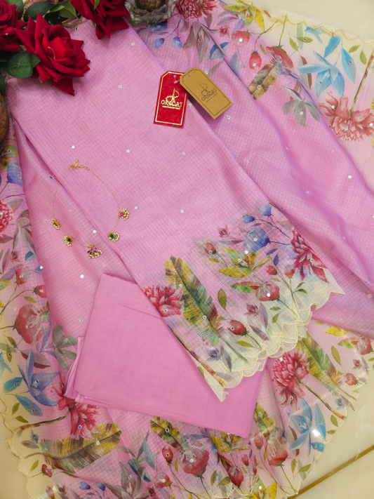 Wild Orchid Kota Silk Suit