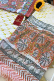 Kashish Earth Hand Block Print Suit