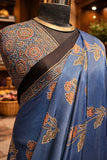 Kusum Ajrakh Modal Silk Saree