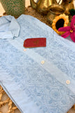 Powder Blue Chikankari Coord Set