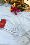 Powder Blue Chikankari Coord Set