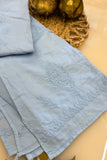 Mist Blue Chikankari Coord Set