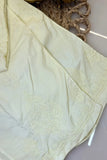 Butter Cream Chikankari Coord Set