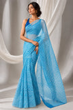 Mizu Wave Arashi Shibori Pure Organza Saree
