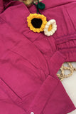 Magenta Chikankari Coord Set