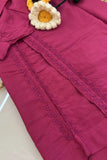 Magenta Chikankari Coord Set
