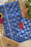 Neel Mandala Kota Doria Cotton Saree