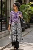 Orchid Twilight Shibori Kurta
