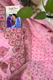 Gulabi Buta Chiffon Saree