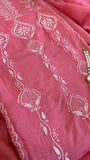 Abeer Handcrafted Dark Peach Chikankari Cotton Suit