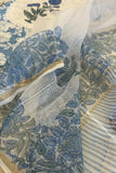 Aarvi Blue Block Print Suit