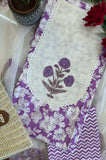 Amara Lilac Handcrafted Purple Block Print Cotton Suit