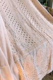 Peach Nectar Chikankari Mukaish Suit