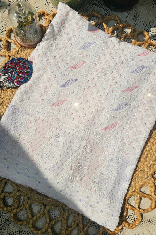 Candyfloss Chikankari Cutdana Suit