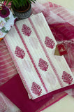 Sakura Bloom Pink Block Print Suit