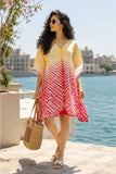 Saffron Sunrise Shibori Kurta
