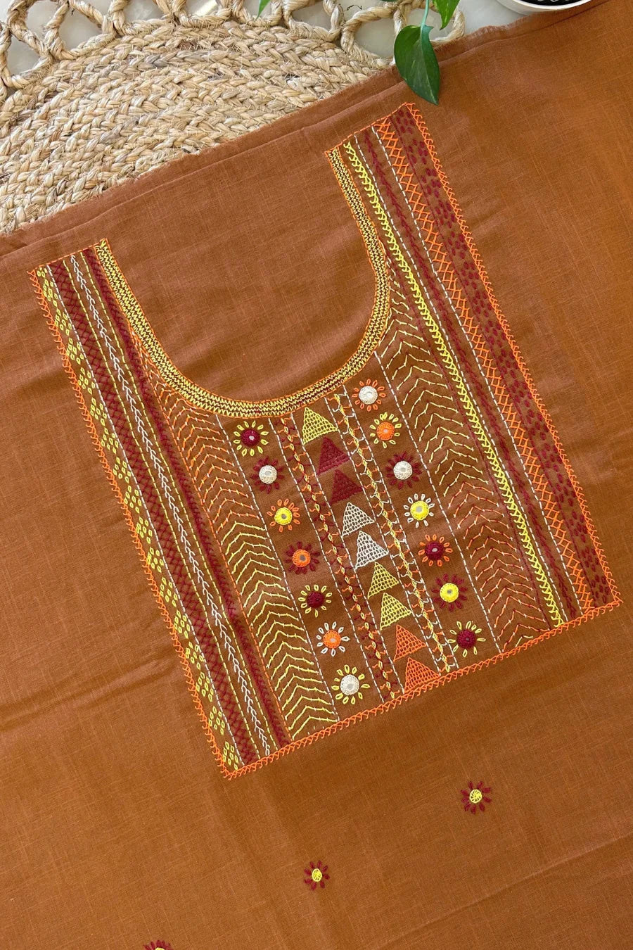 Terracotta Banjara Cotton Lambani Kurta