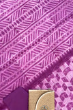 Fuchsia Frosting Shibori Mul cotton Saree