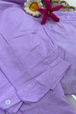 Lilac Chikankari Coord Set