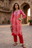 Berry Blush Shibori Kurta