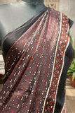 Kahwa Ajrakh Modal Silk Saree