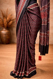 Kahwa Ajrakh Modal Silk Saree