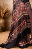 Kahwa Ajrakh Modal Silk Saree