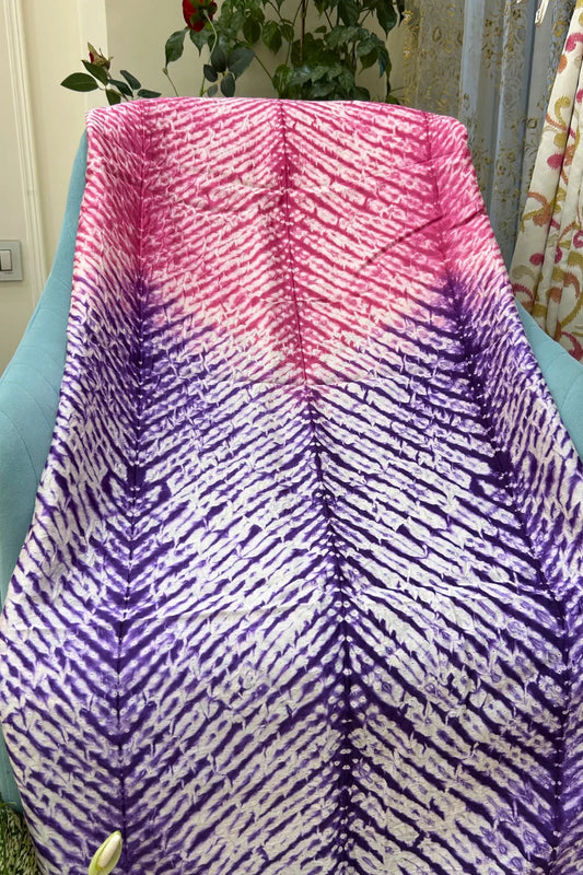 Magenta Iris Shibori Kurta