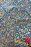 Breezy azure Kota Doria Cotton Saree