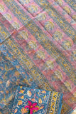 Breezy azure Kota Doria Cotton Saree