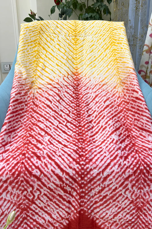 Saffron Sunrise Shibori Kurta