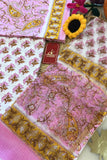 Fiza Pink Hand Block Print Suit