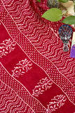 Roohi Crimson Chiffon Saree
