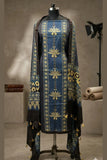 Midnight Lotus Ajrakh Modal Silk Suit.