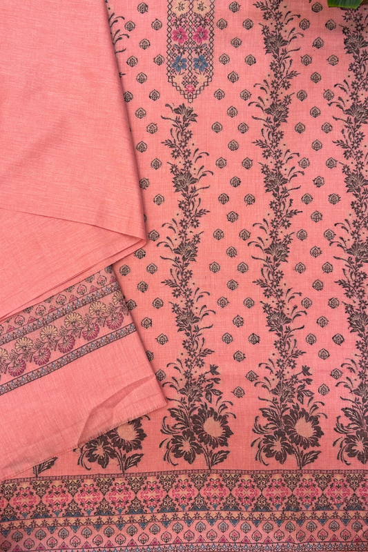 Peach Zareen Woollen Suit