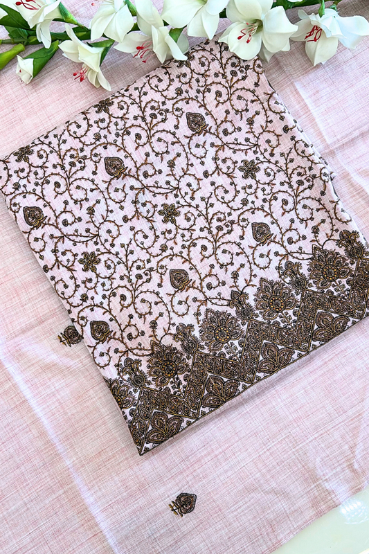 Kashmiri Pink Woollen Suit