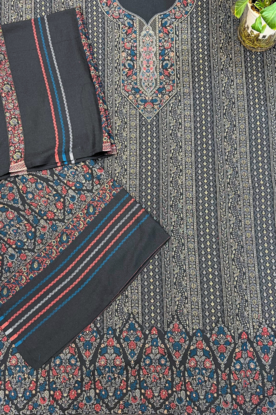 Midnight Black Woollen Suit