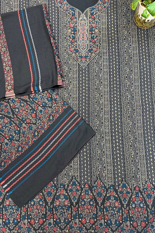 Midnight Black Woollen Suit