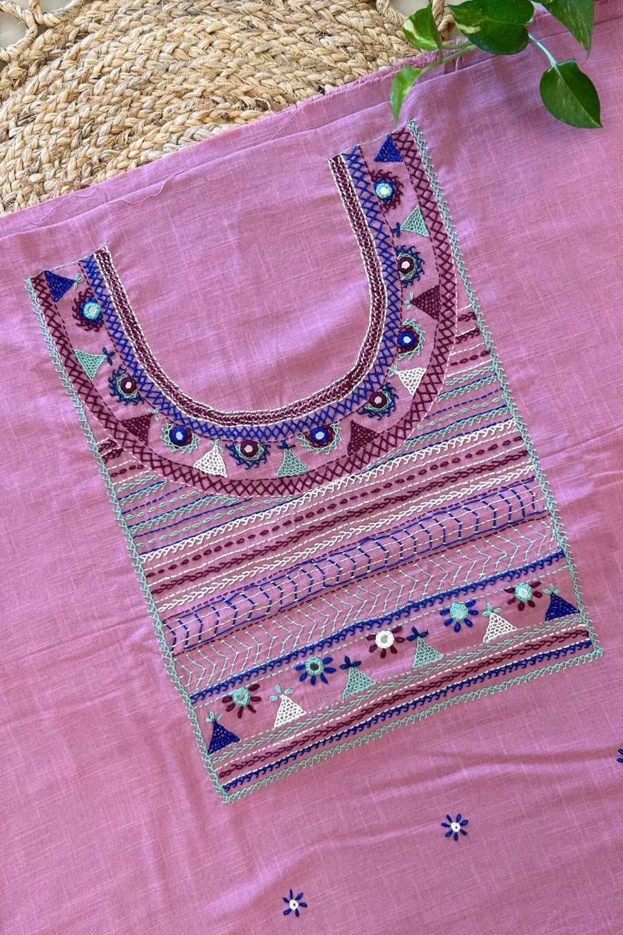 Lilac Banjara Cotton Lambani Kurta