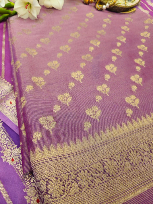 Plum Tissue Rangat Banarasi Suit