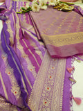 Plum Tissue Rangat Banarasi Suit