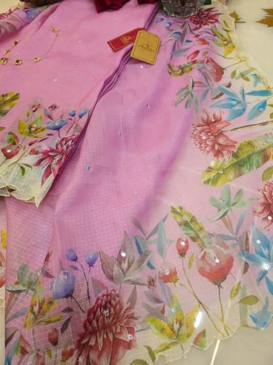 Wild Orchid Kota Silk Suit