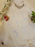 Candyfloss Chikankari Cutdana Suit