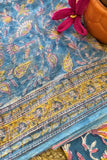 Breezy azure Kota Doria Cotton Saree