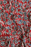 Scarlet Bloom Ajrakh Modal Saree
